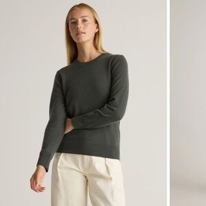 NWT Quince Cashmere Crewneck Sweater - Moss
